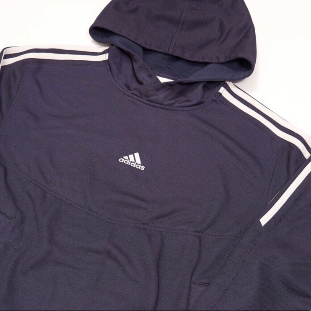 Vintage Adidas Centre Logo Spellout Hoodie